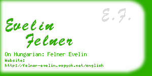 evelin felner business card
